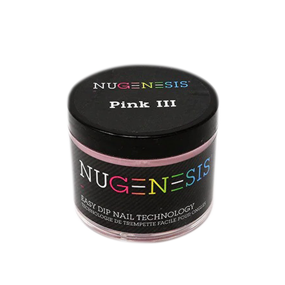 Nugenesis Dipping Powder, Pink & White Collection, PINK III, 3.5oz