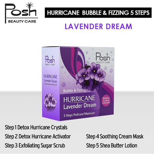 Posh Hurricane Kit 5in1, CASE, LAVENDER DREAM (Pk: 36 kits/case)