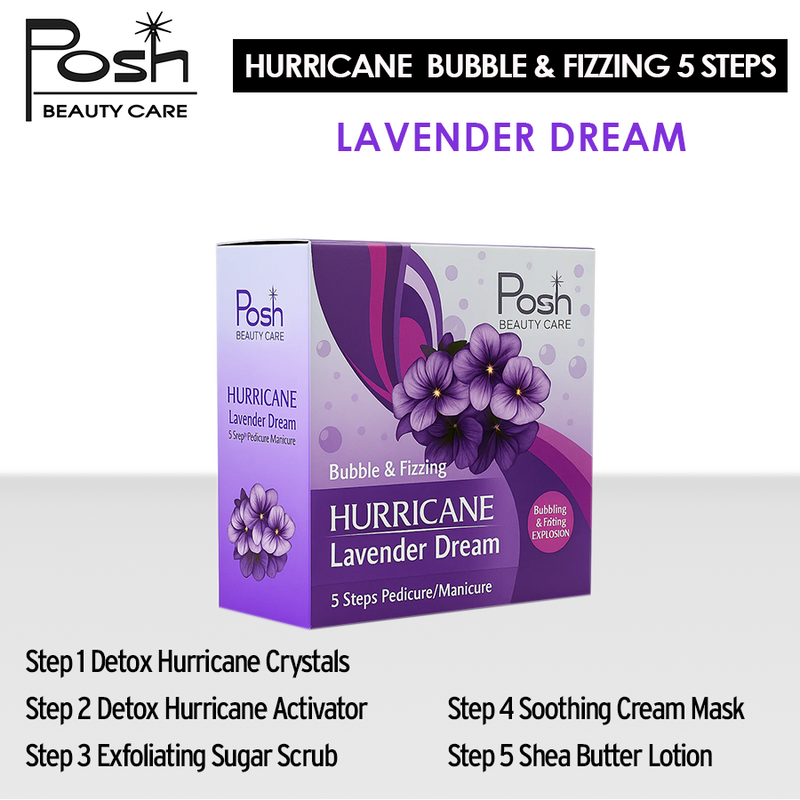 Posh Hurricane Kit 5in1, CASE, LAVENDER DREAM (Pk: 36 kits/case)