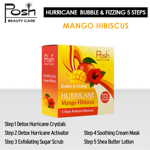 Posh Hurricane Kit 5in1, CASE, MANGO HIBICUS (Pk: 36 kits/case)