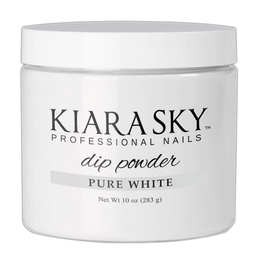 Kiara Sky Dipping Powder, Pure White, 10oz (PK: 6pcs/box)