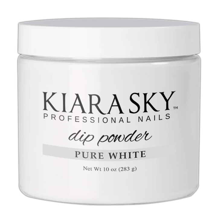 Kiara Sky Dipping Powder, Pure White, 10oz (PK: 6pcs/box)