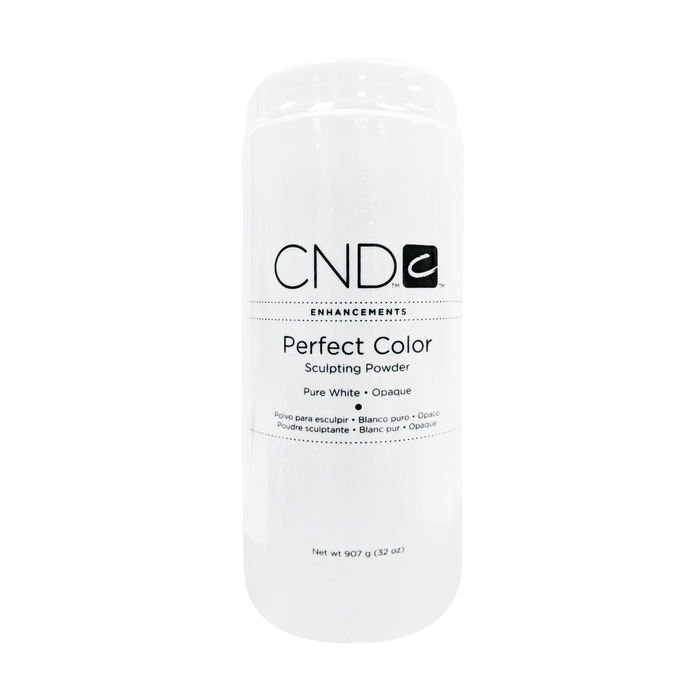 CND Perfect Color Sculpting Powder, Pure White (Opaque), 32oz (Pk: 6 pcs/case)