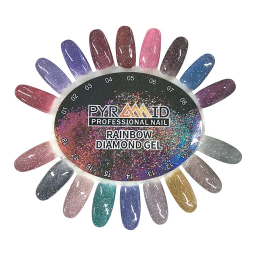 Pyramid Rainbow Gel Sample Tips