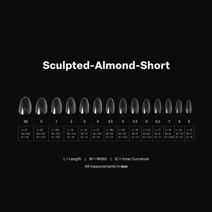 Apres Sculpted Almond Short Box of Tips