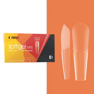 Kupa EnrichRx Soft Gel Tips -Coffin Long 550 Count