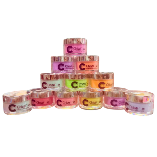 Chisel Electric Neon Powder Collection Set of 12 Colors