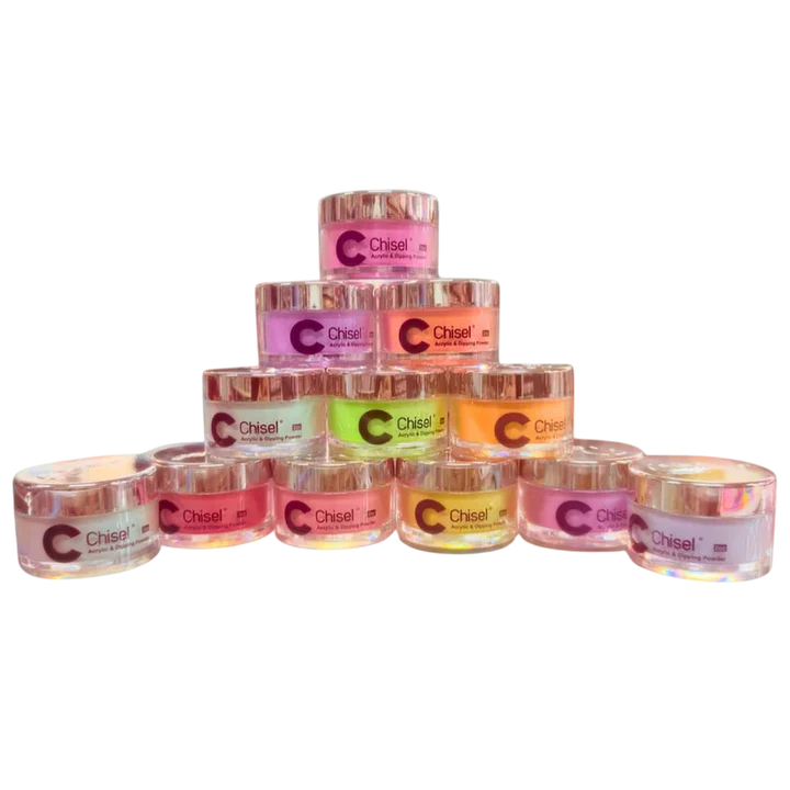 Chisel Electric Neon Powder Collection Set of 12 Colors