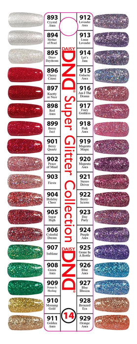 DND Sample Tips, Super Glitter Collection, #14 (From 893 To 929)