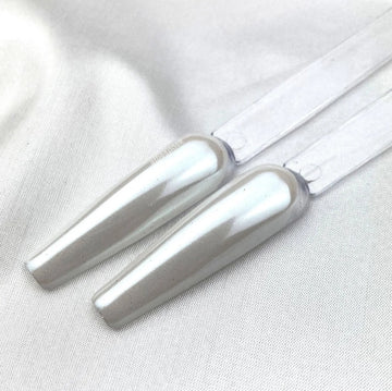 Cre8tion Nail Art, WHITE SILK, 0.5g, 1101-Cre8tion Nail Art 01g - WHITE SILK Effect (Pk: 6 jars/pack)