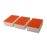 Cre8tion Disposable MINI Buffer (Made In Korea), White Foam, Orange Grit 80/100, 06083, CASE (Packing: 1,500pcs/case)