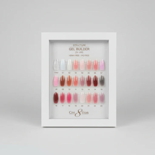 Cre8tion Acrylic Booklet - Builder Gel in Jar (24 colors)