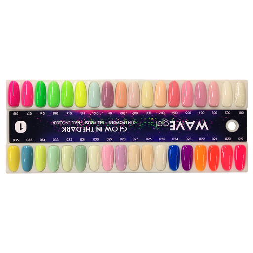 Wave Gel 4in1 Glow In The Dark, Sample Tips 36 Colors