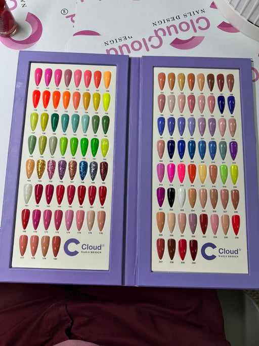 Chisel 4in1 Acrylic/Dipping Powder, Cloud Nail Design Collection, Color Chart