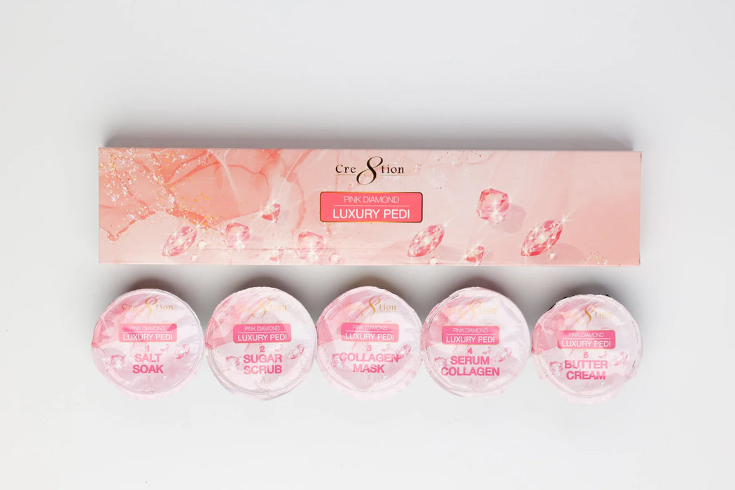 Cre8tion Luxury Pink Diamond Pedicure Spa, CASE (Pk: 99sets/case, 56 cases/pallet)