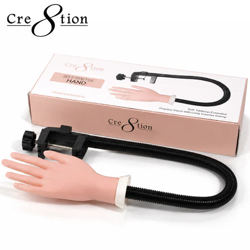 Cre8tion Soft Tabletop Extended Practice Hand - With Long Counter Clamp (Pk: 20 pcs/case)