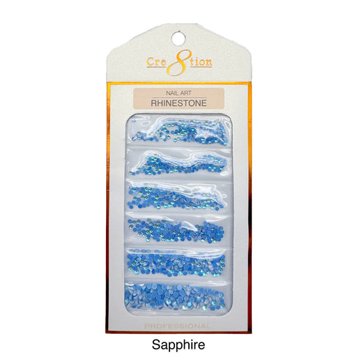 Cre8tion Opalite Nail Art - Sapphire (Pk: 80 pcs/pack)