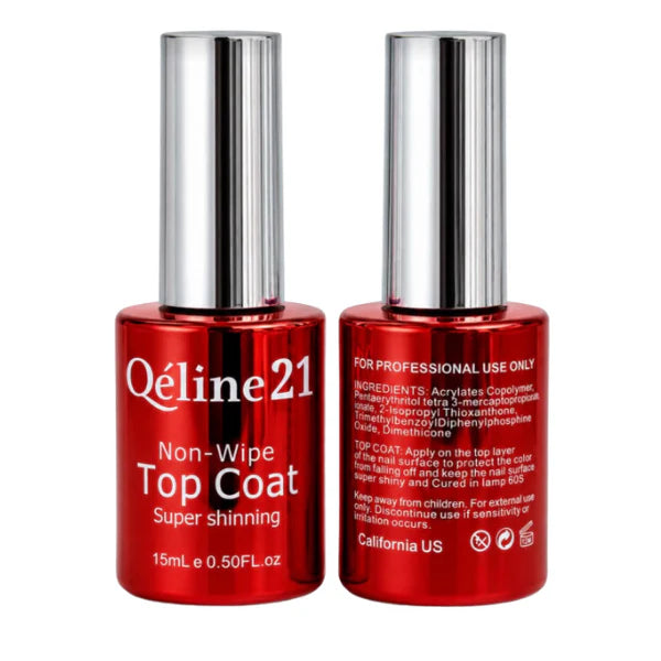 Queen21 Non-Wipe Top Coat 0.5oz