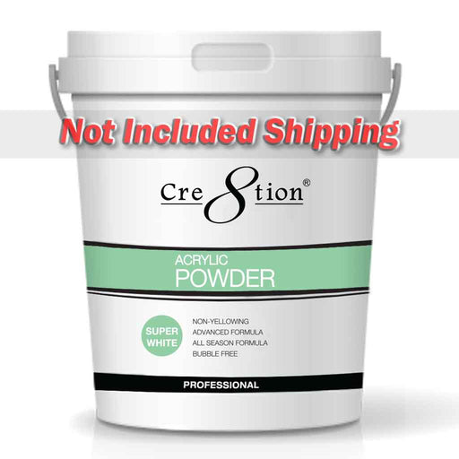 Cre8tion Acrylic Powder, Super White, 25 lbs, 01443