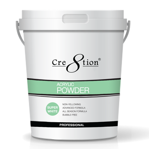 Cre8tion Acrylic Powder, Super White, 25 lbs, 01443