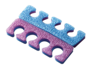 Airtouch Toe Separators PE Foam, 4 Holes, 2 Tones, CASE, 10679 (PK: 100 pcs/pack - 1,000 pairs/case)