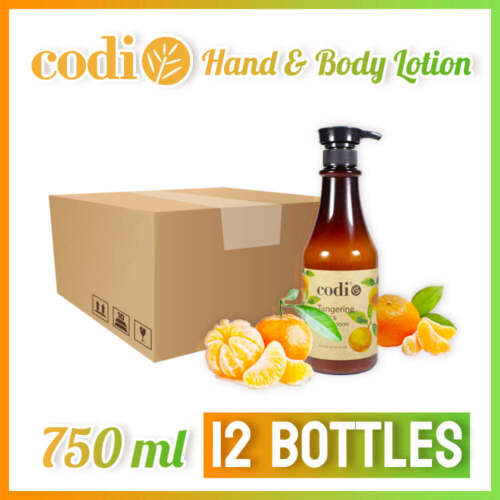 Codi Tangerine Lotion (CASE), 750ml (25oz), 12 pcs/case
