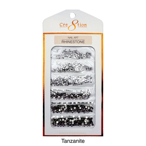 Cre8tion Rhinestone Nail Art - Tanzanite (Pk: 80 pcs/pack)