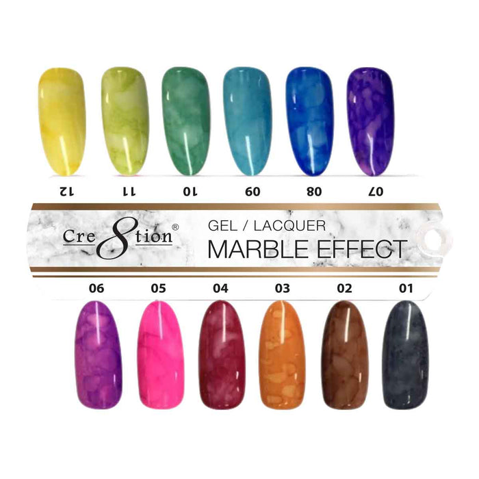 Cre8tion Marble Effect Gel Collection, Sample Tips