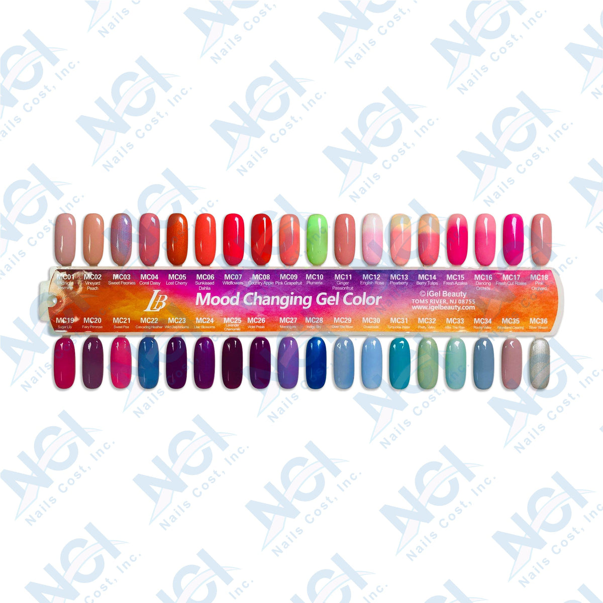 iGel MOOD CHANGE Gel Collection, Sample Tips, #01, From MC01 To MCE36 ...