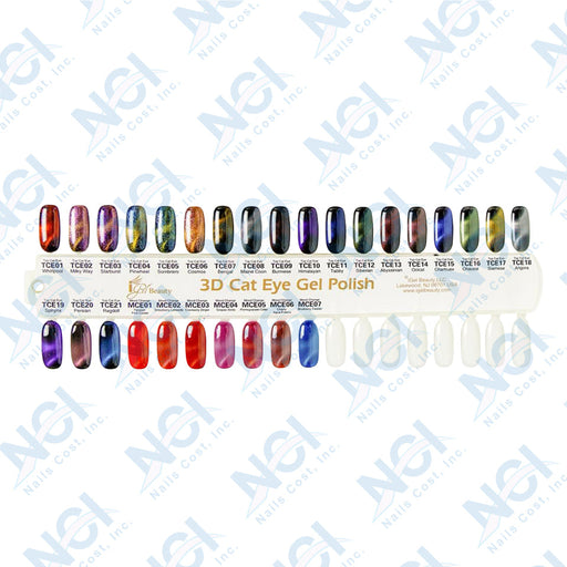 iGel 3D Cat Eye Gel Collection, Sample Tips, #03, From TCE01 To MCE07