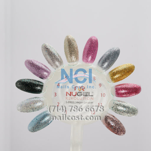 NuRevolution Twinkle Gel Collection, Sample Tips, #01, From 01 To 12