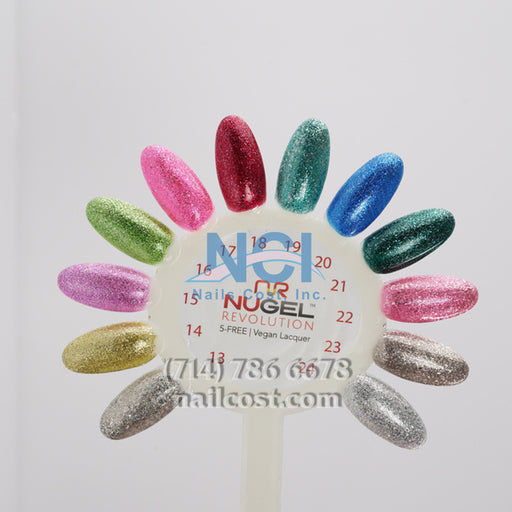 NuRevolution Twinkle Gel Collection, Sample Tips, #02, From 13 To 24