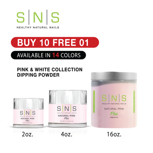SNS Pink & White Collection Dipping Powder 2oz/4oz/6oz (AVAILABLE IN 14 COLORS). Buy 10 Get 01 Free