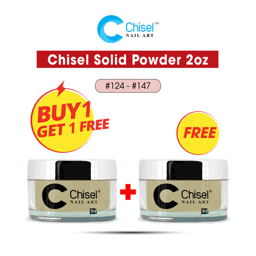 Chisel Powder Solid Collection, 23 colors ( From #124 To #147). Buy 01 Get  FREE