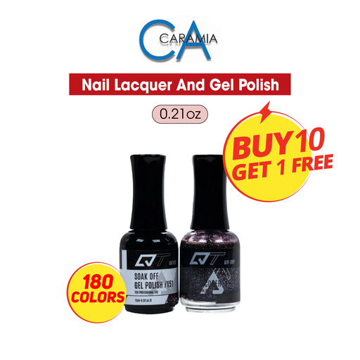 QT Gel Polish + Nail Lacquer, 0.5oz. Buy 05 Get 01 FREE