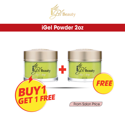 iGel Acrylic/Dipping POWDER, Dip & Dap Collection, 2oz, Buy 01 Get 01 FREE (From Salon Price)