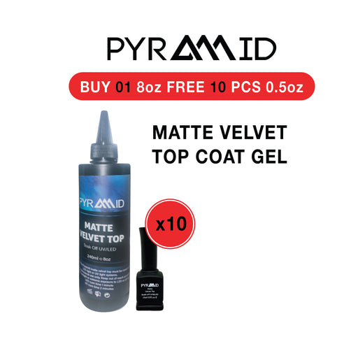 Pyramid Matte Top Refill, 8oz. Buy 01 Pyramid Matte Top Refill, 8oz, Free 10 PCS 0.5oz