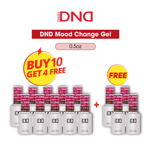 DND Mood Change Gel Polish, 0.5oz. Buy 10 Get 4 FREE