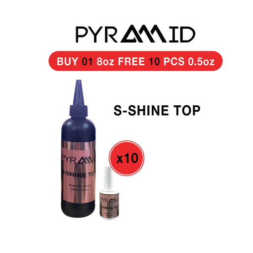 Pyramid S-Shine Top Refill, 8oz. Buy 01 Pyramid S-Shine Top Refill, 8oz Free 10 PCS 0.5oz