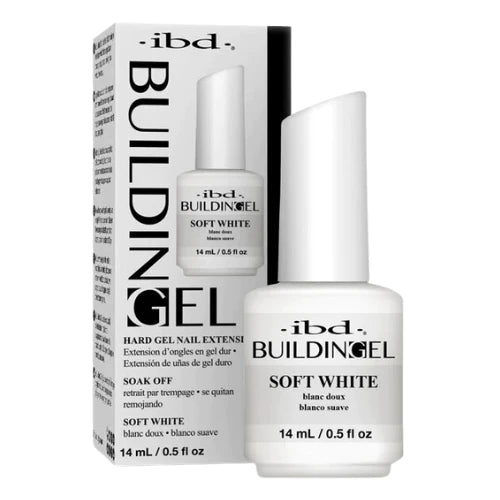 IBD Building Gel, SOFT WHITE, 0.5oz (Pk: 48 pcs/case)