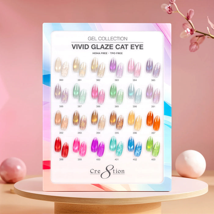 Cre8tion Cat Eye Kit - Vivid Glaze (24 Colors) Collection