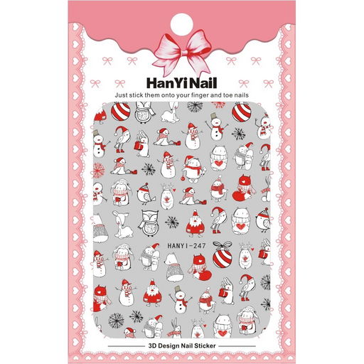 Cre8tion Nail Art Sticker, Christmas Collection, 01, 1101-1099 OK1018VD