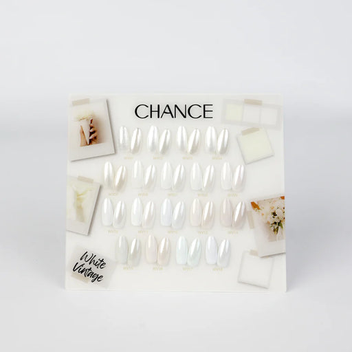 Chance Counter Display Color Chart (18 Colors) - White Vintage Collection