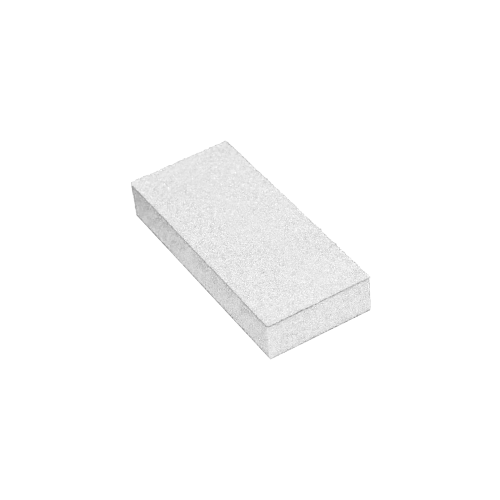 Cre8tion Disposable SLIM Buffer, White Foam, White Grit 80/100, 06076, CASE (Packing: 1,000pcs/case)