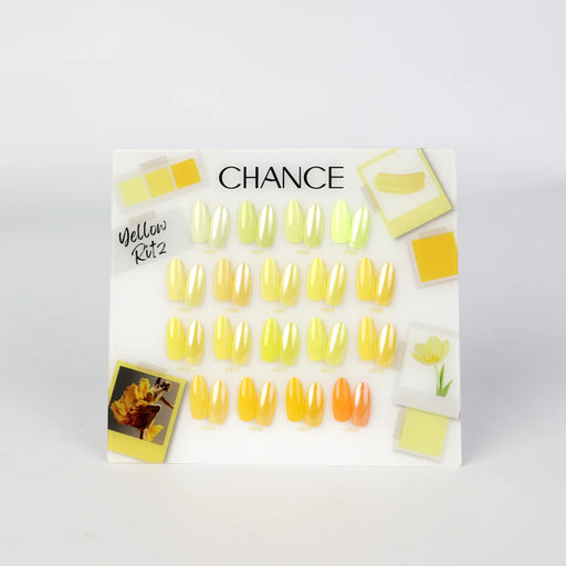 Chance Counter Display Color Chart (18 Colors) - Yellow Ritz Collection