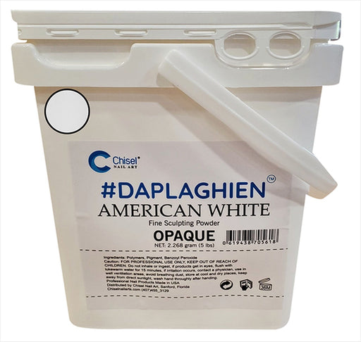 Chisel POWDER (Dap La Ghien) 5lbs, PINK & WHITE Collection, AMERICAN WHITE (Pk: 4pcs/case)