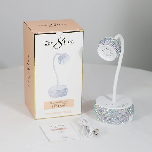 Cre8tion Rechargeable LED Lamp 12W - AB Crystal (Pk: 1 pcs/box, 25 box/case)