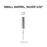 Cre8tion Carbide Small Barrel, CF, Silver 3/32"