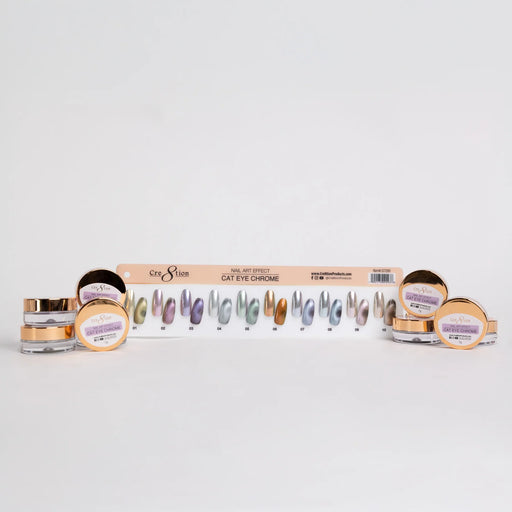 Cre8tion Cat Eye Chrome (10 colors) Collection, Sample Tips