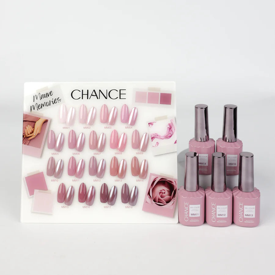 Chance Gel 0.5oz Full Kit (18 Colors) - MAUVE MEMORIES (MM)